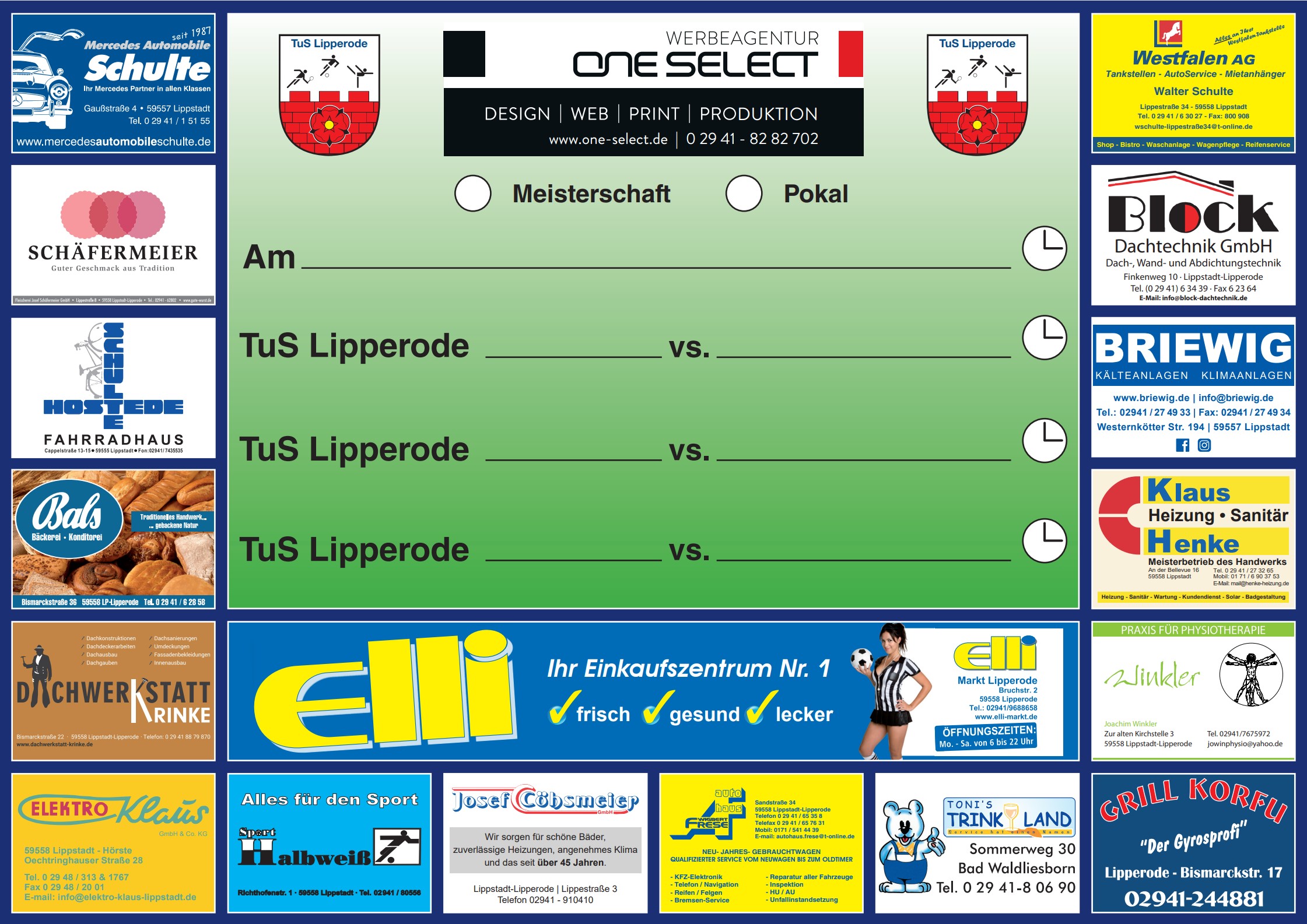 Beispiel für Spielplakat